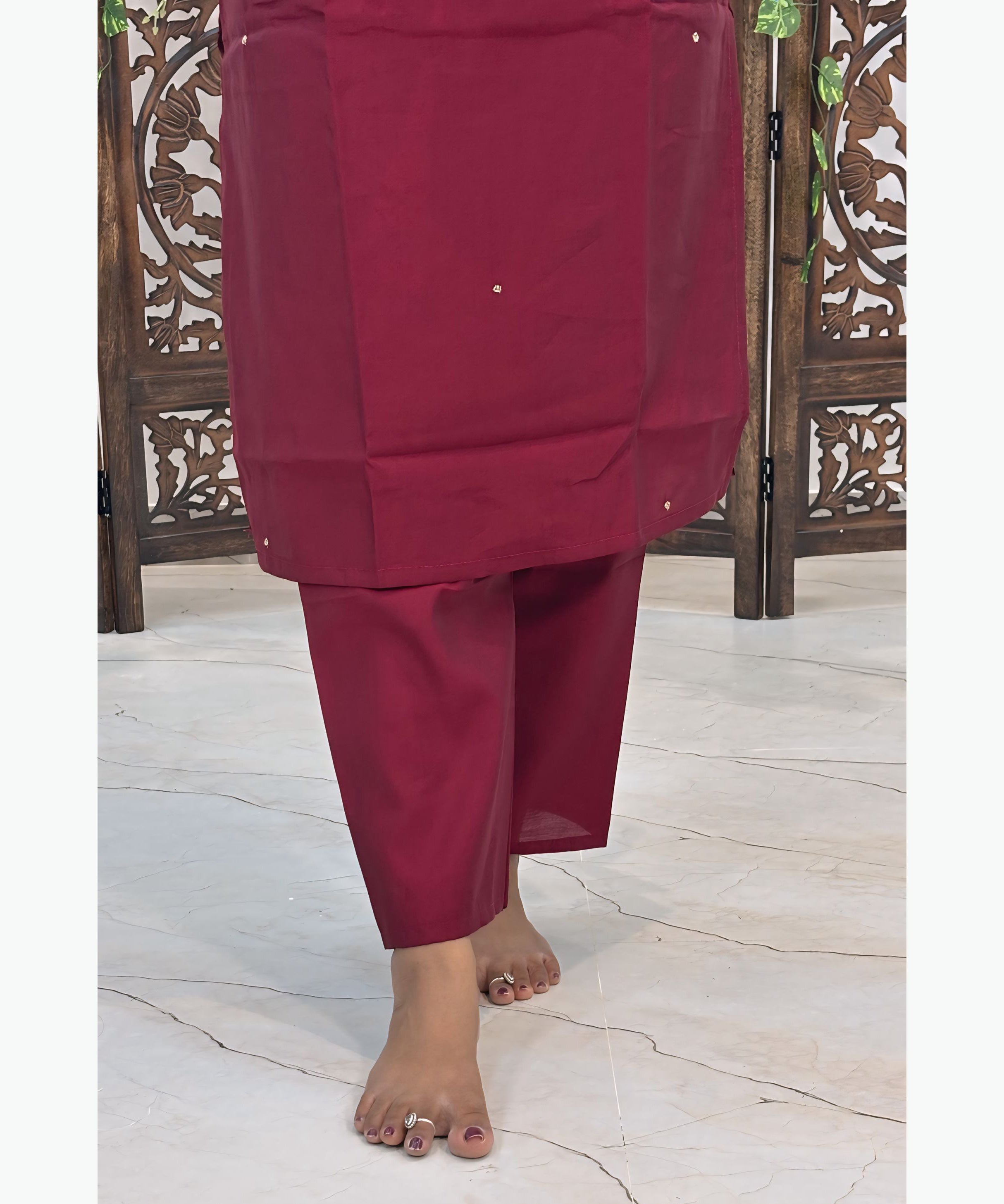 Maroon Color Ethnic Salwar Set / ESS272