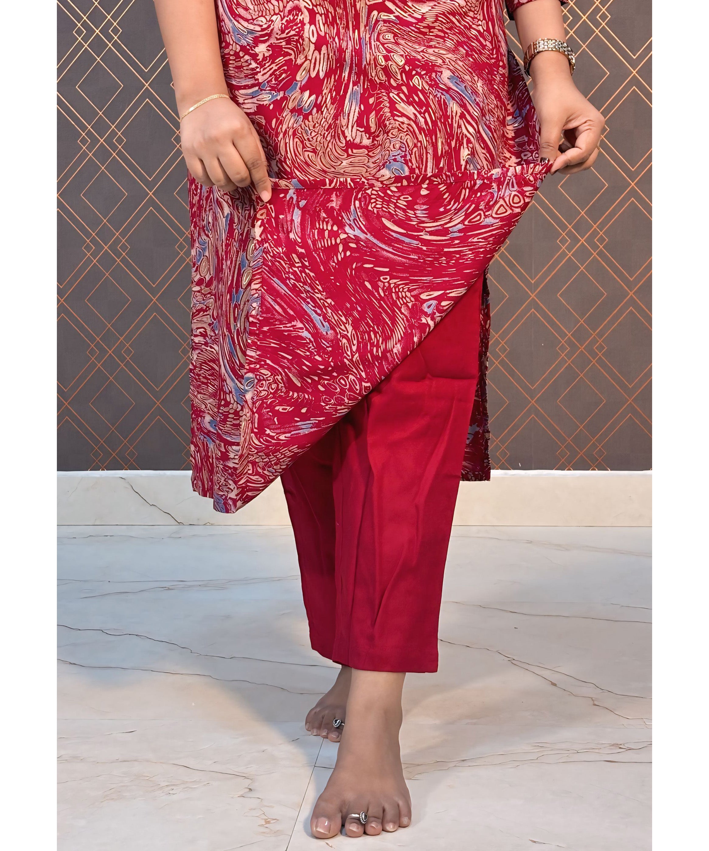 Maroon Coord Set / ESS108