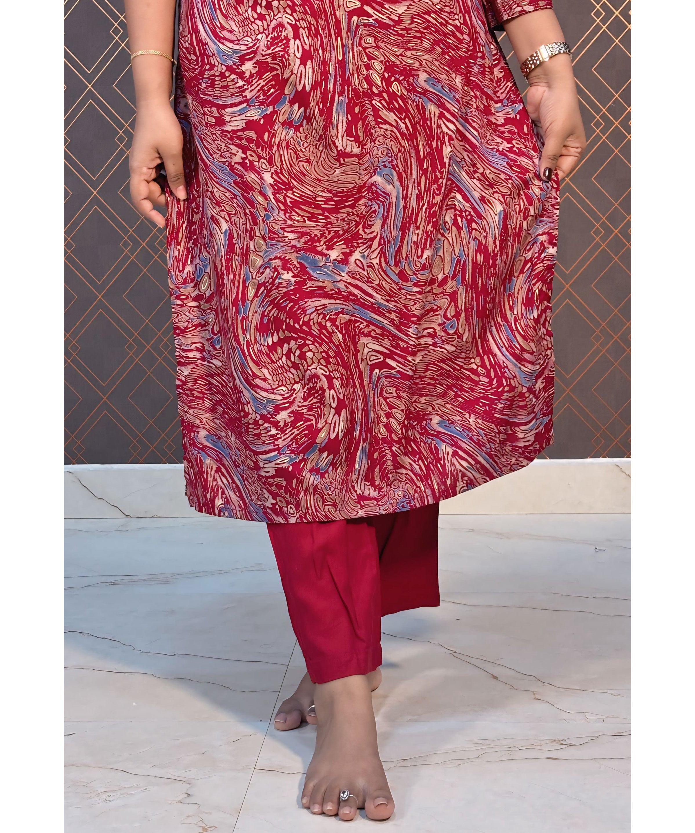 Maroon Coord Set / ESS108