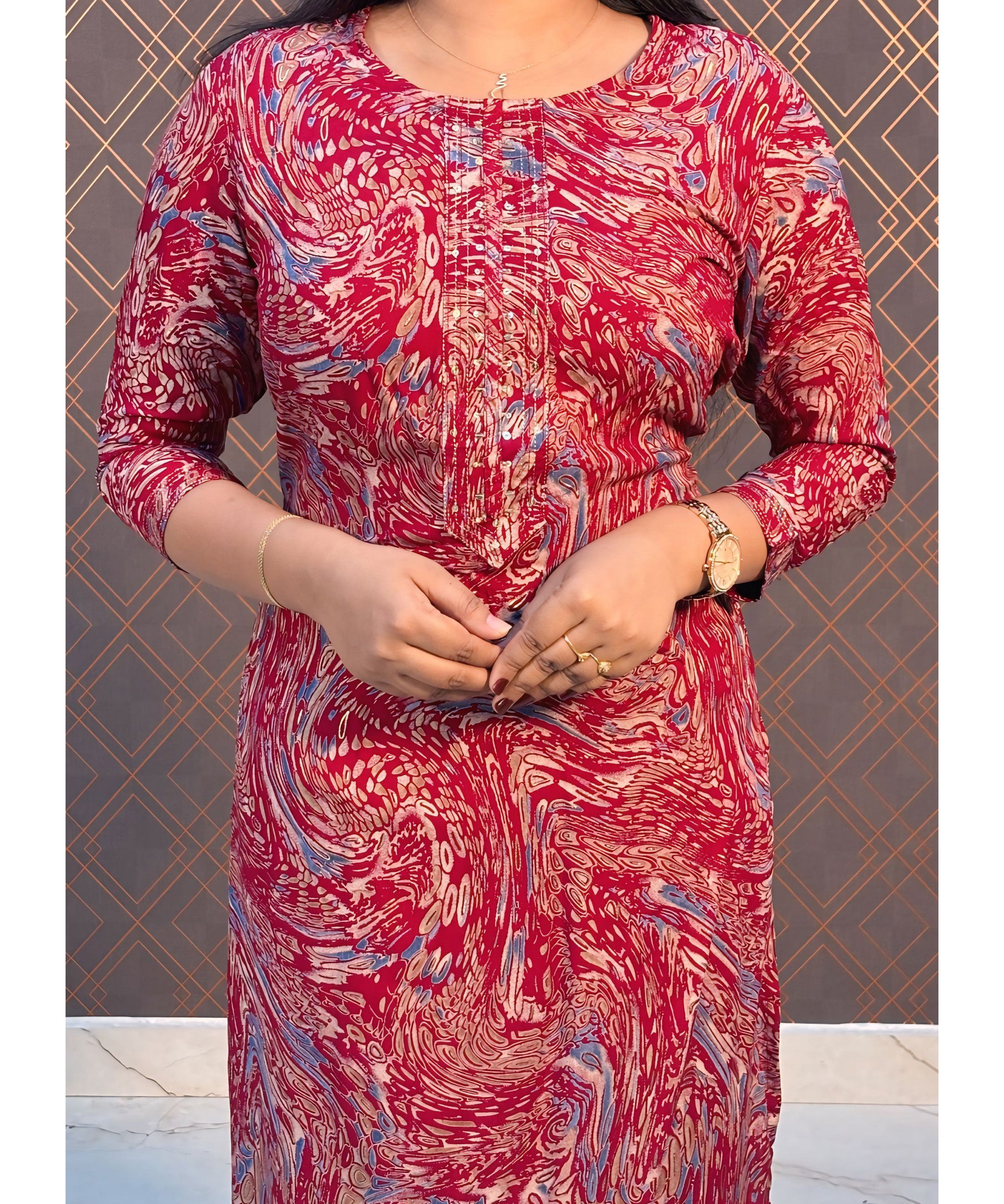 Maroon Coord Set / ESS108