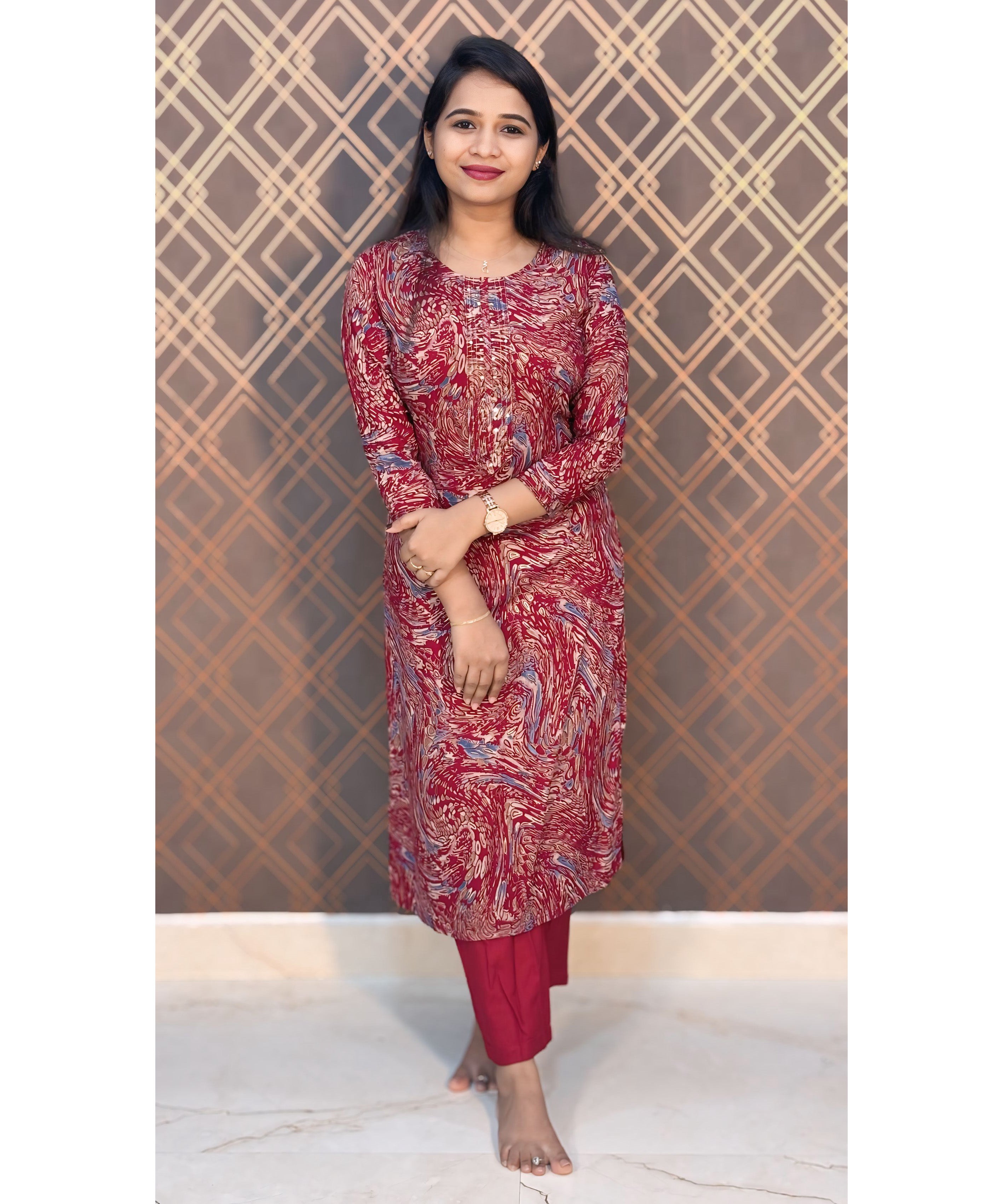 Maroon Coord Set / ESS108
