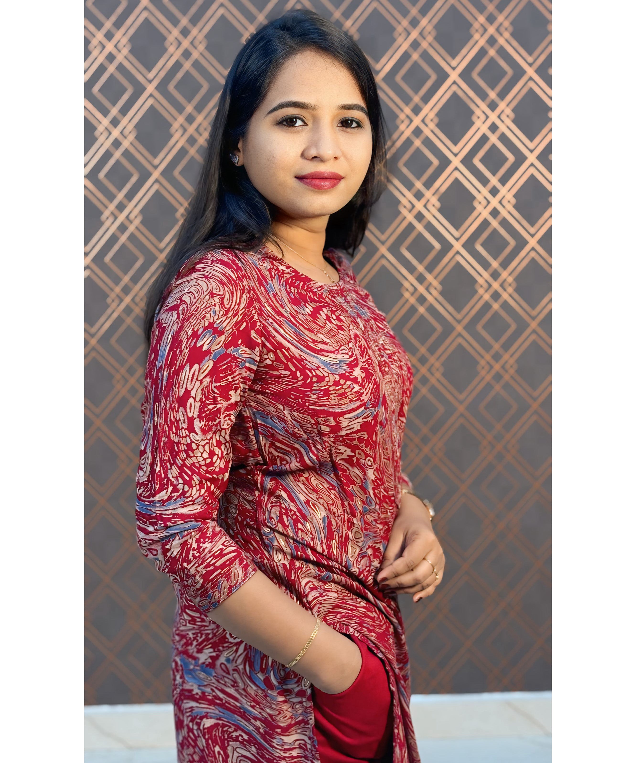 Maroon Coord Set / ESS108