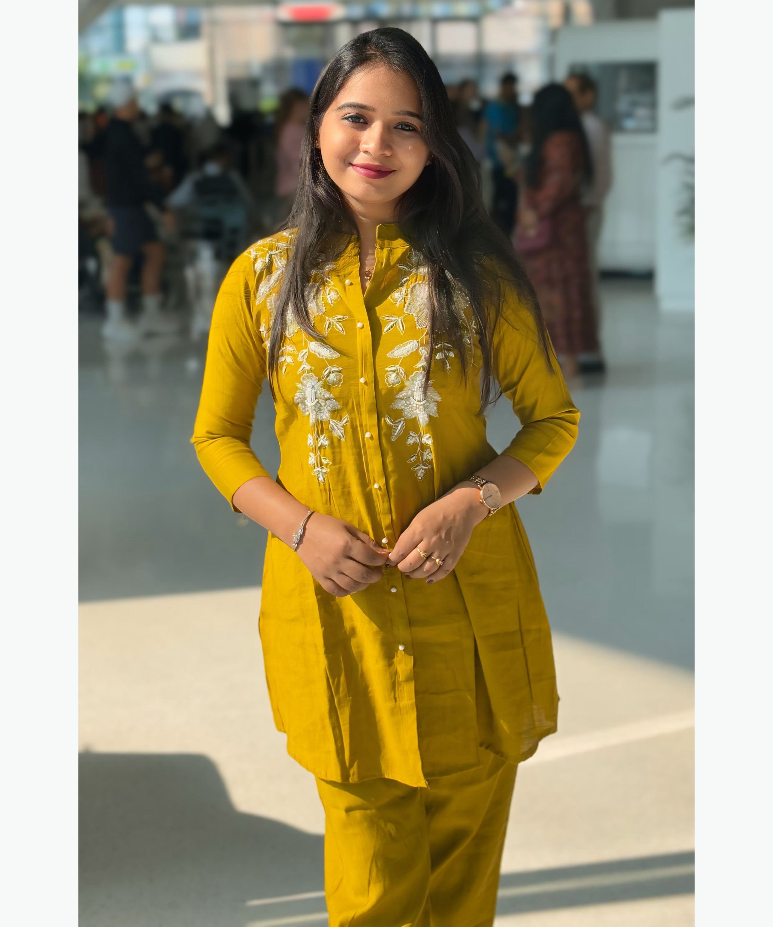 Mustard Yellow Ethnic Coord Set / ESS253