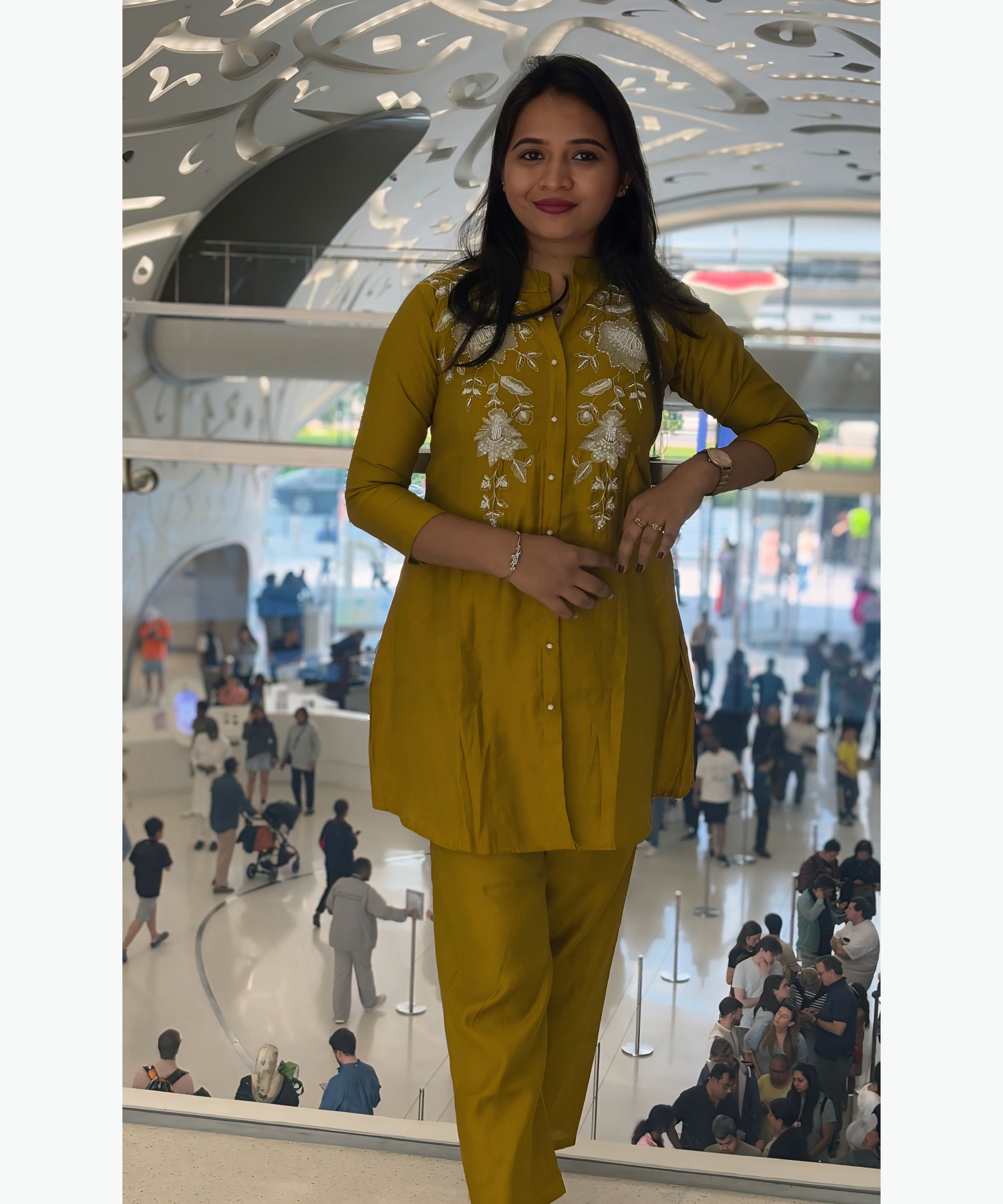 Mustard Yellow Ethnic Coord Set / ESS253