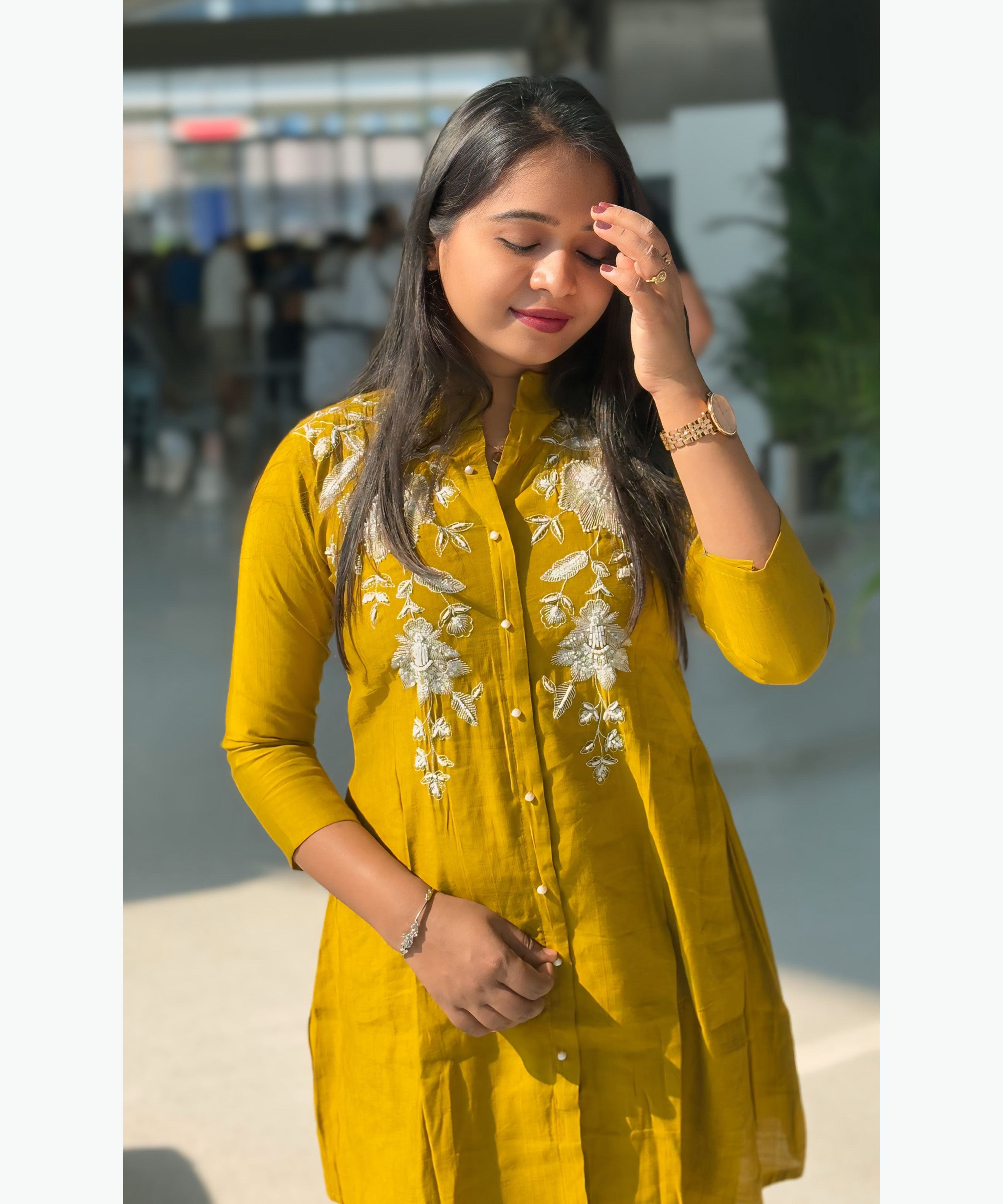 Mustard Yellow Ethnic Coord Set / ESS253