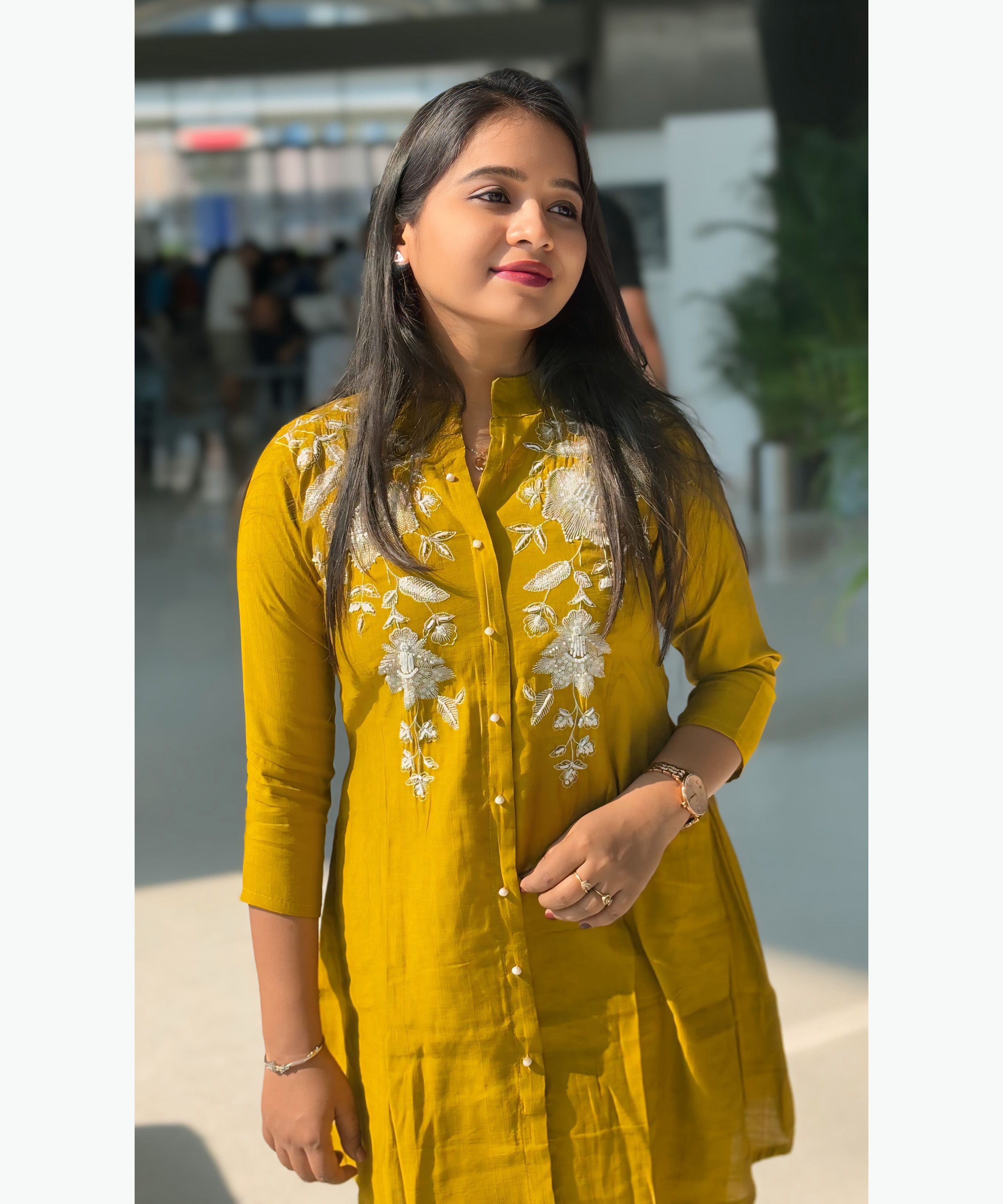 Mustard Yellow Ethnic Coord Set / ESS253