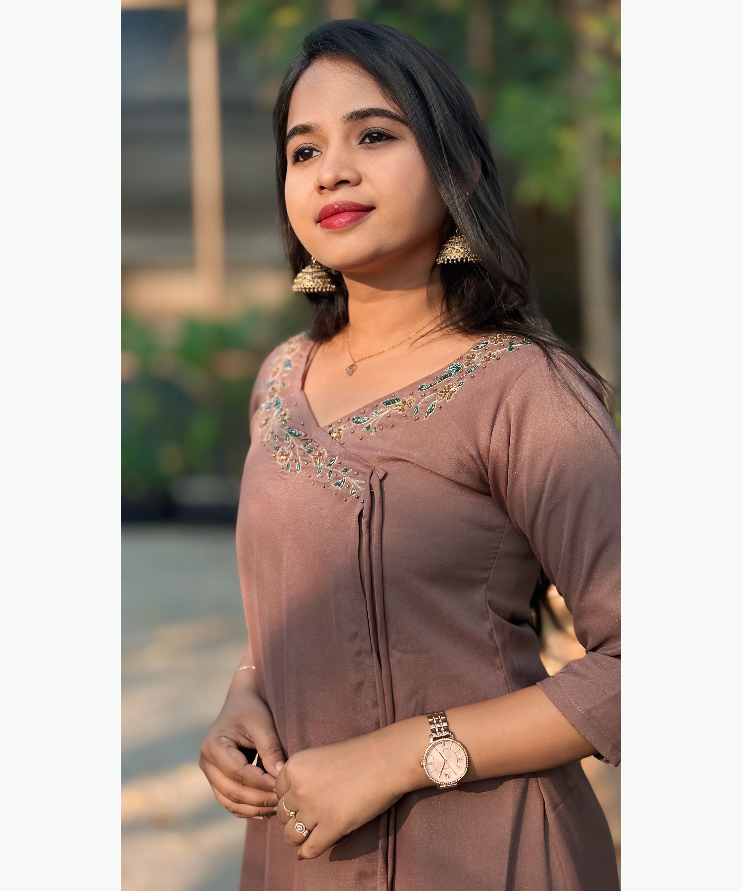 Premium Soft Crepe Silk Ethnic Kurti with Lining / MSS014