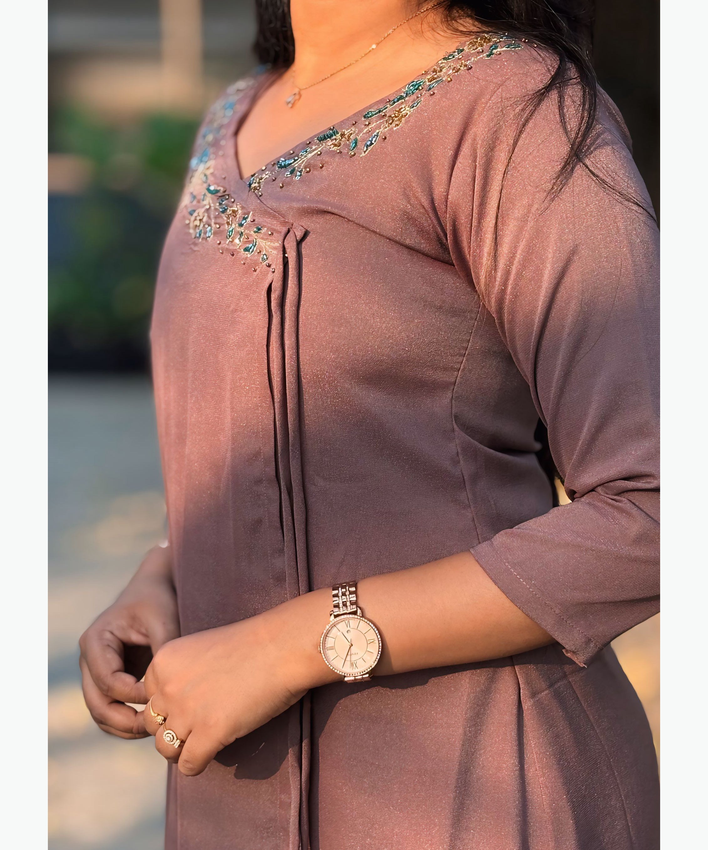 Premium Soft Crepe Silk Ethnic Kurti with Lining / MSS014