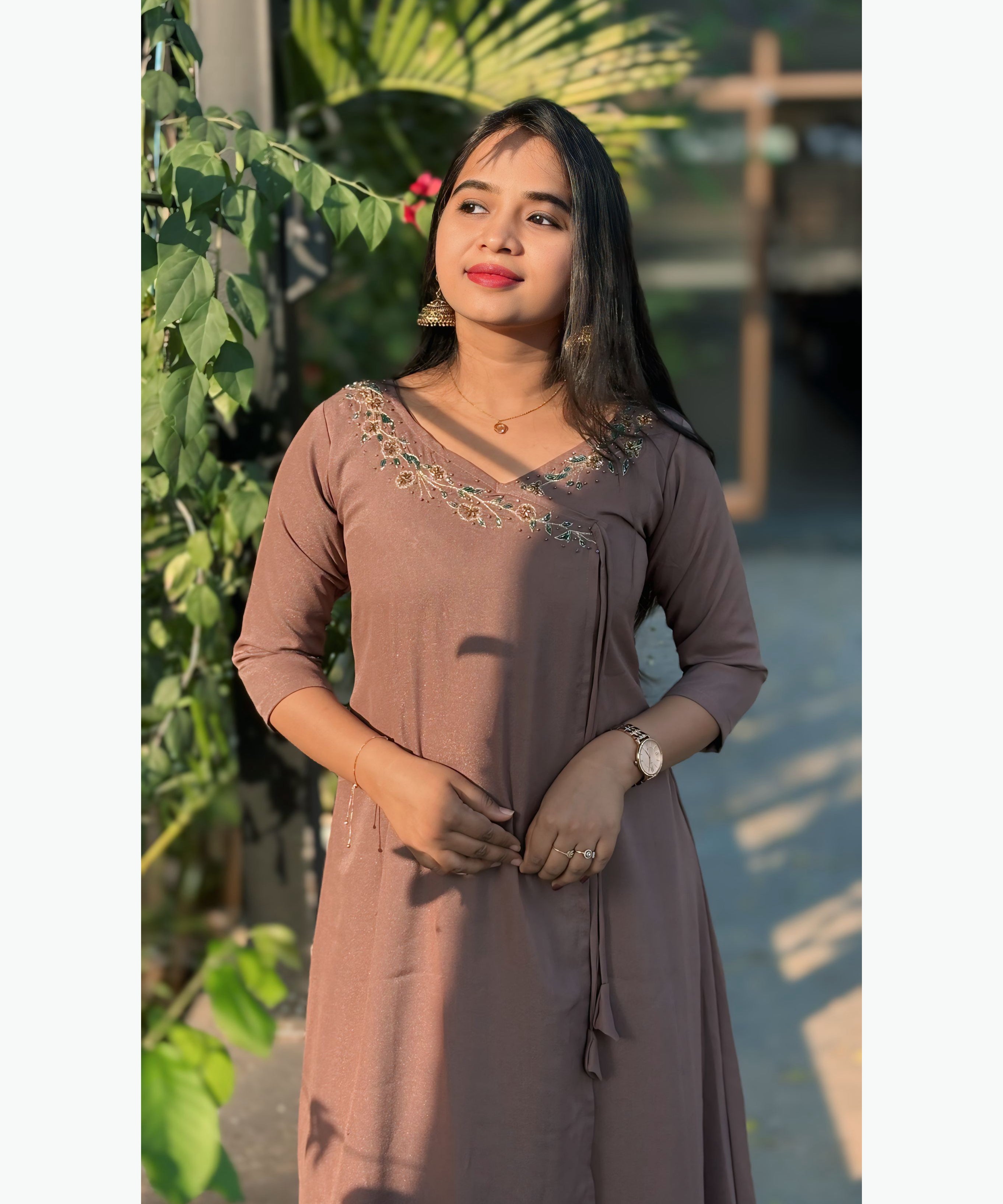 Premium Soft Crepe Silk Ethnic Kurti with Lining / MSS014