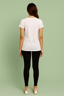 Black Color Premium 4 way Lycra Women Leggings (Ankle Length) / LG001