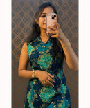 Blue Green Aline Western Kurti / NSS191