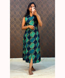 Blue Green Aline Western Kurti / NSS191