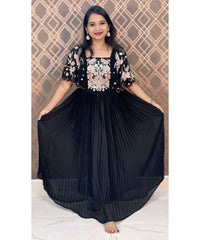 Anarkali Western Party Wear with Modern Sleeve / ESS221