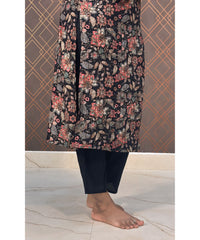 Black Floral 3 Piece Salwar Set / ESS107