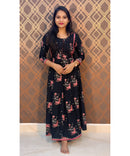 Black and Pink Floral Maxi / ESS127