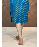 Blue Rayon Ethnic Straight Cut with Pocket Kurti / LSS137