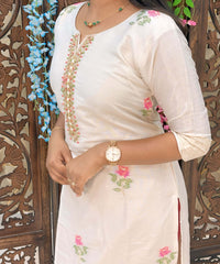 Golden and Lite Pink Color Premium Zardozi work 3 Piece Salwar Set / ESS239