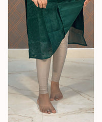 Green Kota Cotton Straight Cut Kurti / LSS122