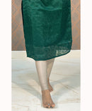 Green Kota Cotton Straight Cut Kurti / LSS122