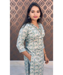 Green Premium V Neck 3 Piece Premium Salwar Set / NSS178