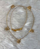 Delicate Floral Beads Invisible Chain Necklace with White Stone– Imitation Jewellery  -JIN009