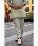 Lite Gray Color Ethnic Coord Set / ESS255