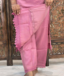Lite Pink Color Designer Premium 3 Piece Salwar Set with Organza Dupatta / ESS350