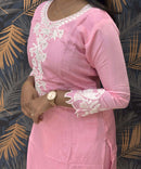 Lite Pink and White Color Premium 3 Piece Salwar Set / ESS332