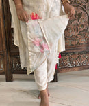 Off-White with floral print Premium Designer Salwar Set / ESS365