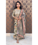 Olive Green Grand Salwar Set / ESS130