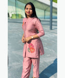 Peach Color Ethnic Coord Set / ESS257