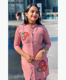 Peach Color Ethnic Coord Set / ESS257