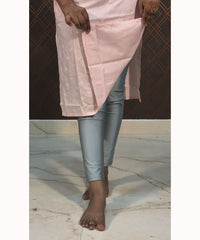 Pink Rayon Straight Cut Kurti / LSS120