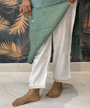 Lite Green and White Color Premium 3 Piece Salwar Set / ESS333