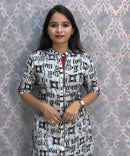 Black and White Color Premium Flex Cotton Kurtis / ESS370