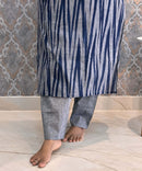 Navy Blue Color Premium Ikkat Cotton salwar Set with Pocket / LSS197