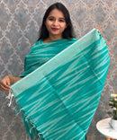 Lite Green Color Premium Ikkat Cotton salwar Set with Pocket / LSS197