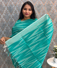 Lite Green Color Premium Ikkat Cotton salwar Set with Pocket / LSS197