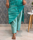 Lite Green Color Premium Ikkat Cotton salwar Set with Pocket / LSS197