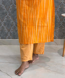 Yellow Color Premium Ikkat Cotton salwar Set with Pocket / LSS197
