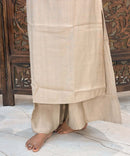 Beige Color Premium Indo-Western Sleeveless 3 Piece Salwar Set / ESS323