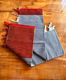 Gray and Maroon Color Premium Kanchi Cotton 2 Piece Kurti and Dupatta / LSS198