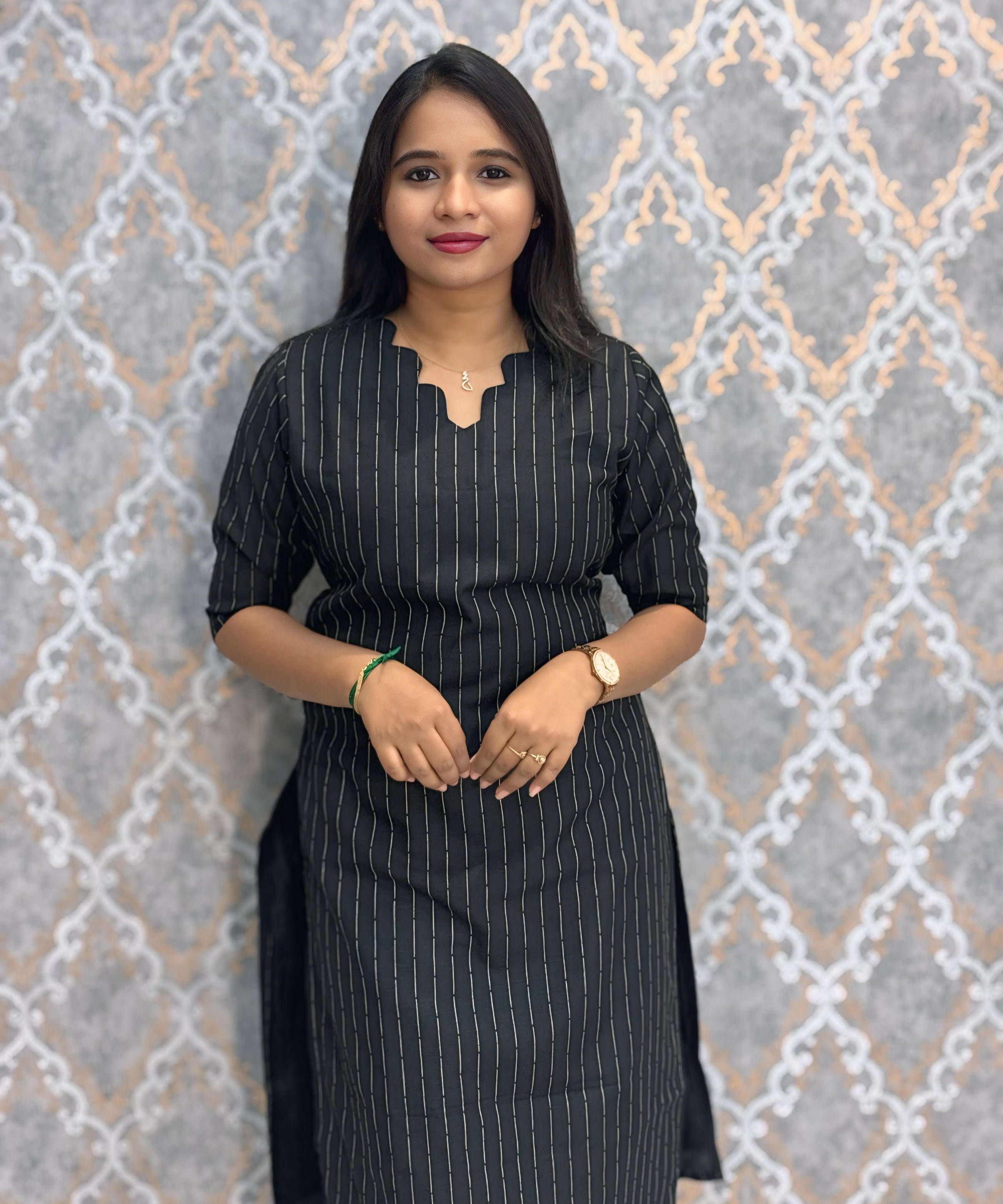 Black Color Premium Raw Silk Coord Set with Pocket / LSS216