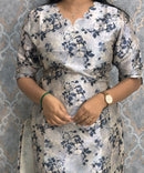 Blue Color Premium Russian Silk Kurti with Cotton Lining and Pocket / LSS221