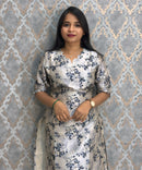 Blue Color Premium Russian Silk Kurti with Cotton Lining and Pocket / LSS221