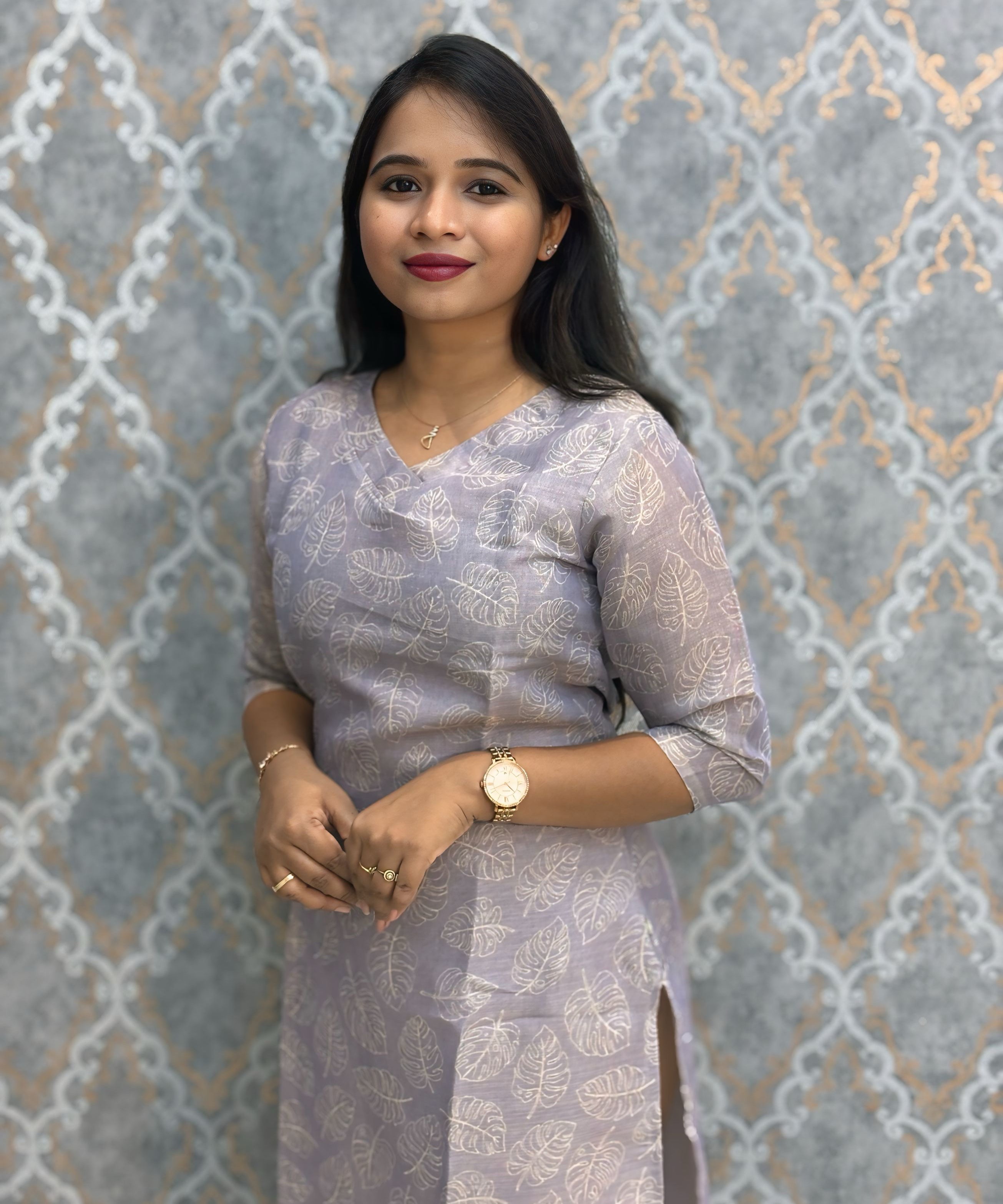 Lavender Premium Soft Tissue Silk Kurtis with Cotton Lining / LSS224