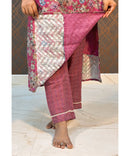 Purple Chickenkari Premium Ethnic 3 Piece Salwar Set / NSS186