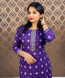 Purple Color Premium Cotton Salwar Set  / ESS309