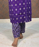 Purple Color Premium Cotton Salwar Set  / ESS309