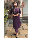 Purple Ethnic 3 Piece Salwar Set / ESS100